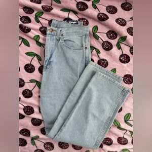 Wrangler Women's Sky Blue Straight Leg Jeans